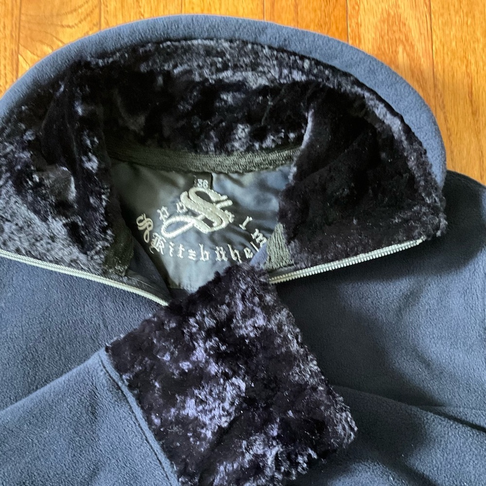 Sportalm Luxury Ski High Neck Full Zipper Fleece Navy Size 36 (Small)